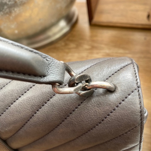 🌷sold on IG🌷Saint Laurent Gray Medium College - Picture 12 of 16